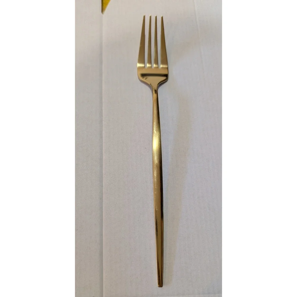 Unbranded‎ Gold Stainless Steel Large Set 72 Flatware Spoons, Forks (3 sizes)